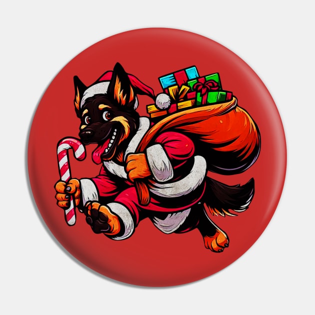 My German Shepherd Christmas Gift Pin by tepe4su