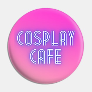 Cosplay Cafe logo (pink) Pin