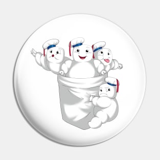 Marshmallow guy army Pin