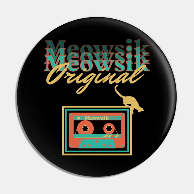 Retro Meowsik-Cat and Music lovers- Pin by Omise