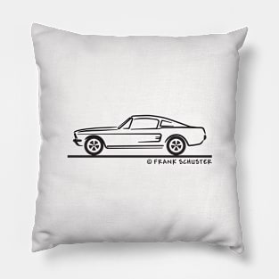 1968 Mustang Fastback Pillow