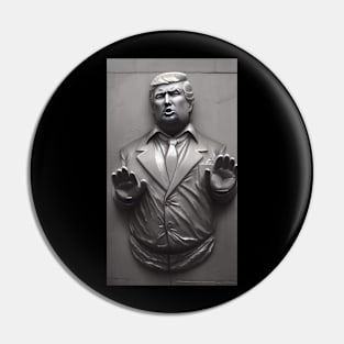 Trump In Carbon Freeze Pin