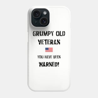 Grumpy Old Veteran (USA) Phone Case