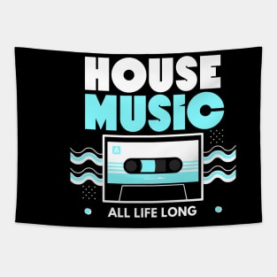 HOUSE MUSIC  - Cassette (Blue) Tapestry