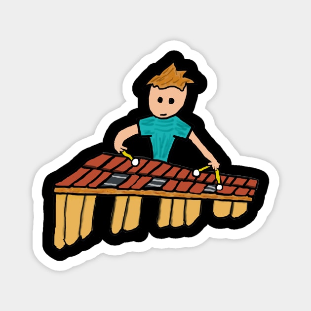 Xylophone Magnet by Mark Ewbie