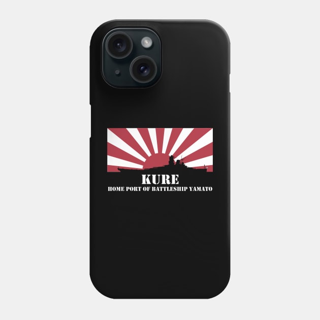 KURE - Home Port of Battleship Yamato Phone Case by Virkalosa