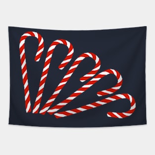 Christmas Candy Canes Right Tapestry