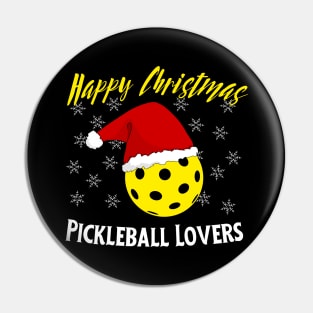 Christmas Pickleball Lovers Pin