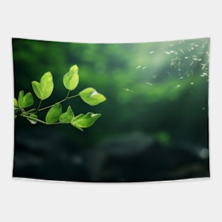 Leaf Air Nature Serene Tranquil Peaceful Tapestry