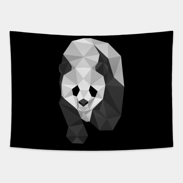 Abstract Panda Bear Tapestry by EarlAdrian