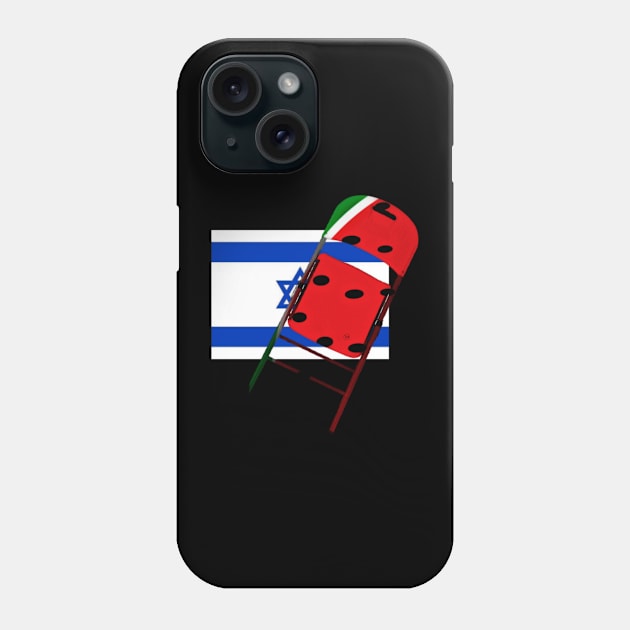 Watermelon Folding Chair To Brutal Occupation - Front Phone Case by SubversiveWare