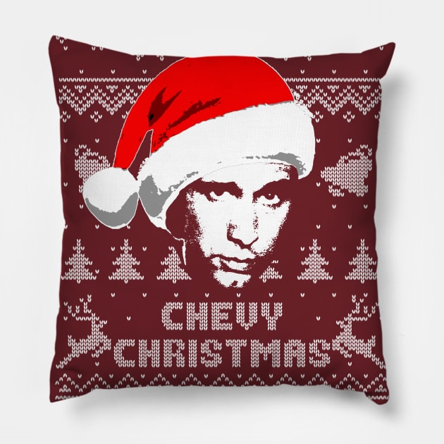 Chevy Christmas Pillow by Nerd_art