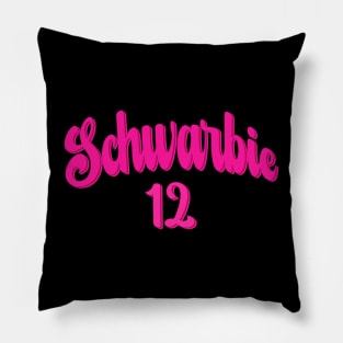 Schwarbie 12 Pink Pillow