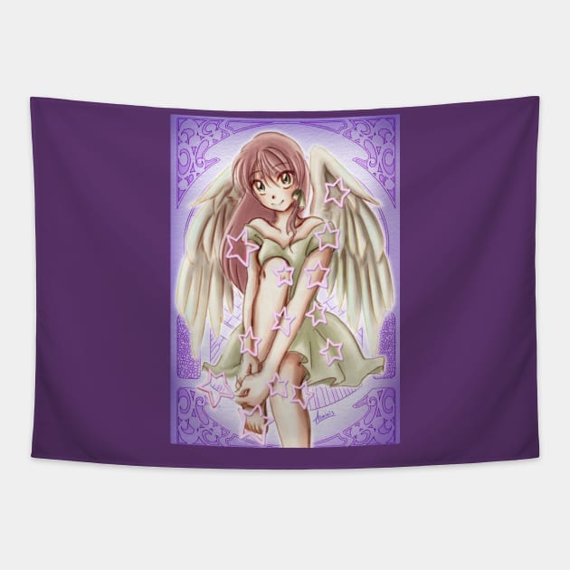 Pink Virgo Gijinka Tapestry by Arminis