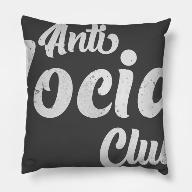 Anti Social Club Pillow by Thistle Kent