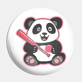 Panda Softball Pin