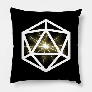 D20 Decal Badge - Lightning Pillow