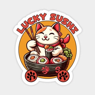 Maneki Neko Sushi lover Magnet