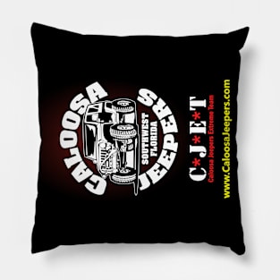 Caloosa Jeepers Flag with CJET Logo Pillow