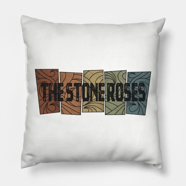 The Stone Roses Retro Pattern Pillow by besomethingelse