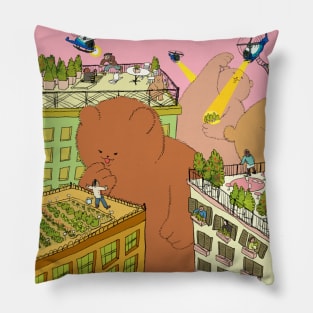 Green Eater Bears Pillow