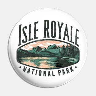 Isle Royale National Park Michigan Pin
