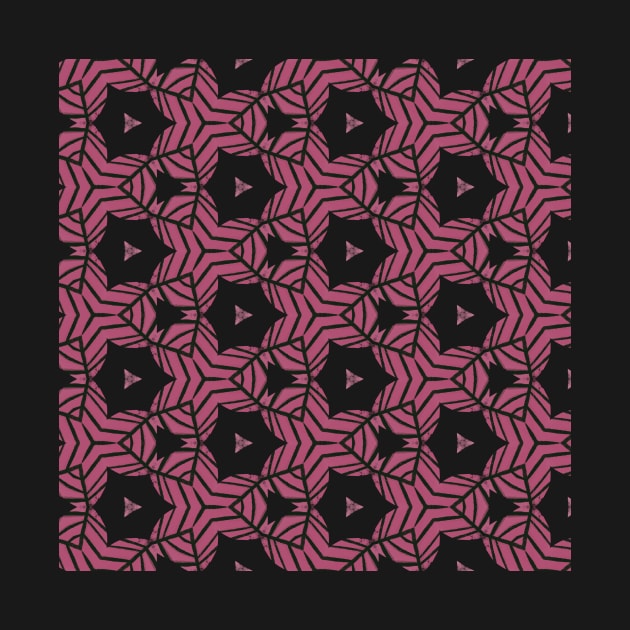 Dark pink tribal geometrical pattern by Pacesyte