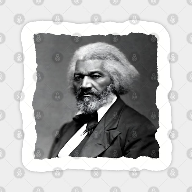 Frederick Douglass portrait Magnet by UrbanLifeApparel
