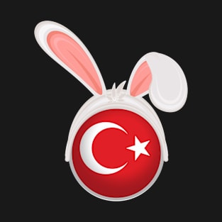 happy easter Turkey bunny ears flag cute designs T-Shirt