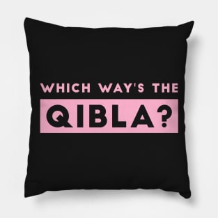 Which Way's The Qibla 2 - Pink Pillow