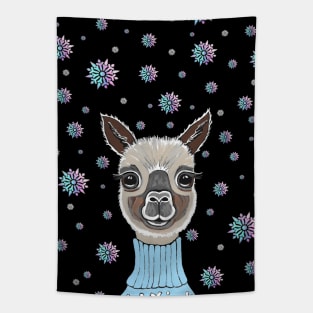 ALPACA Christmas Sweater Tapestry