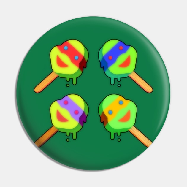 Turtle Power Pops Pin by 4our5quare