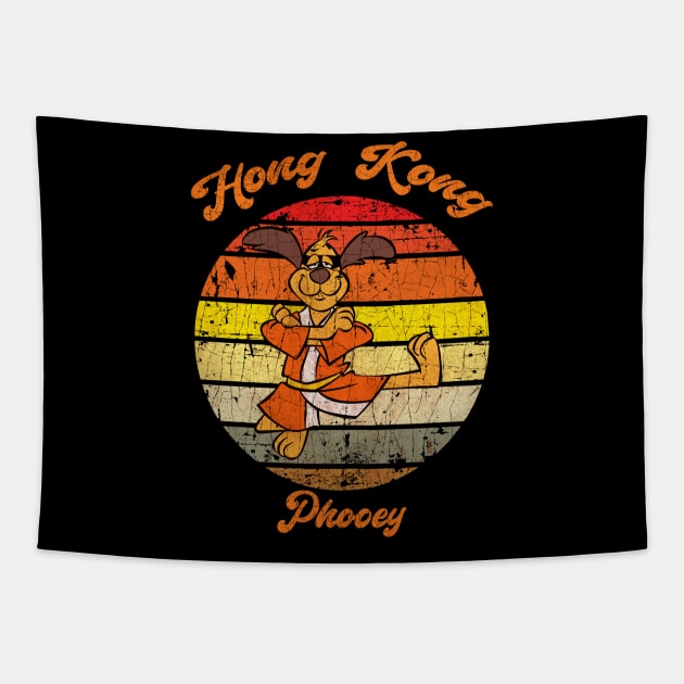 Retro Hong Kong Phooey Tapestry by Hat_ers