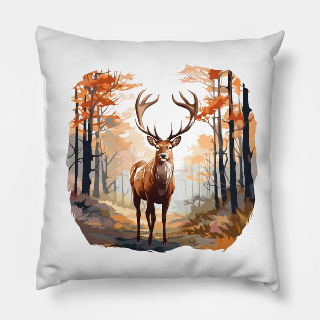 Deer Lover Pillow by zooleisurelife