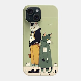 Furry Folklore: Cats in Human Habits Phone Case