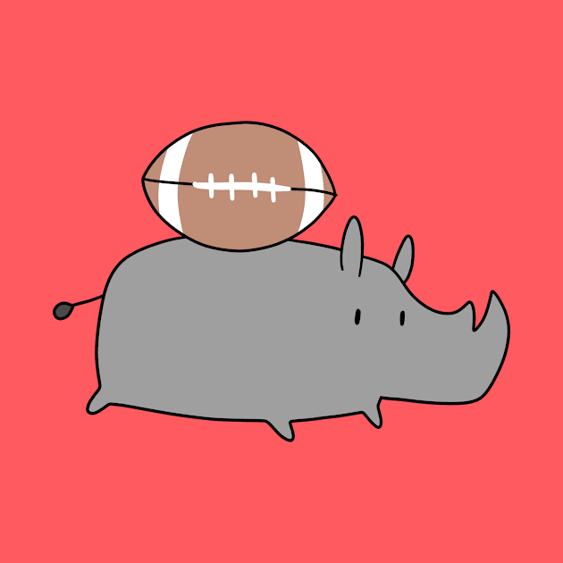 Football Rhino by saradaboru