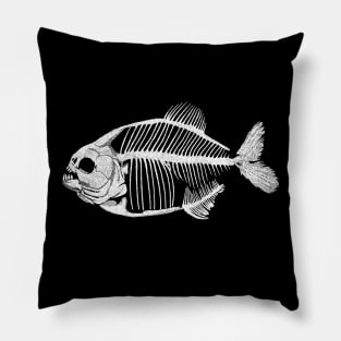 Memoria Amazonica White - Piranha Skeleton Pillow