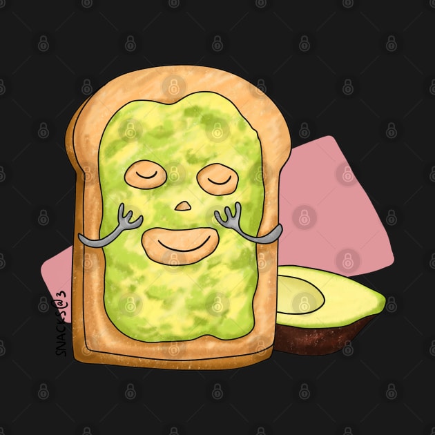 Toast with Avocado mask by Snacks At 3