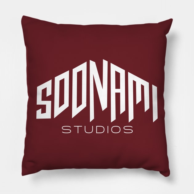 Soonami Studios Logo from Free Guy Pillow by Vault Emporium