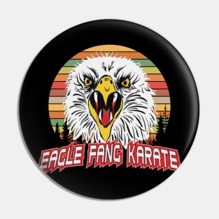 eagle fang karate retro style Pin