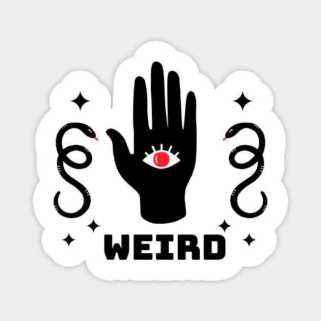 Be Weird Magnet by TexasToons