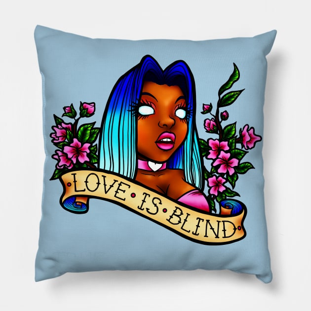 Love is Blind Pillow by ReclusiveCrafts