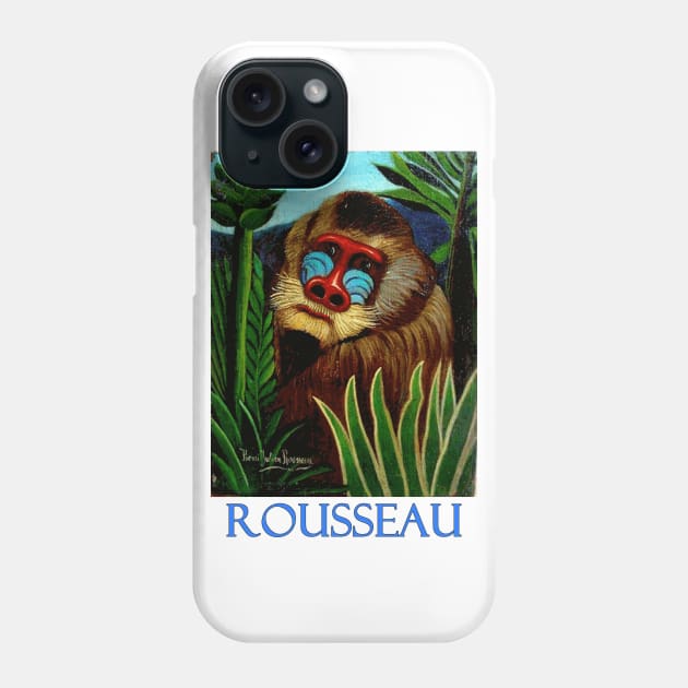 Mandrill in the Jungle by Henri Rousseau Phone Case by Naves