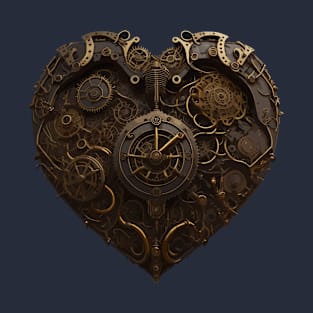 A Clockwork Heart - Steampunk Clock With Gears T-Shirt