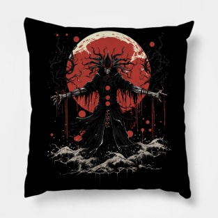 Japanese Samurai Shaman, Halloween Pillow