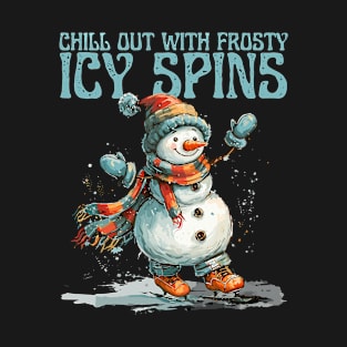 Chill Out Frosty Ice Skating T-Shirt