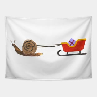 Snail Mail (Christmas sleigh) Tapestry