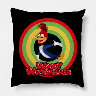 Woody Woodpecker Circle Style Pillow