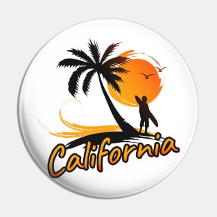 california beach Pin