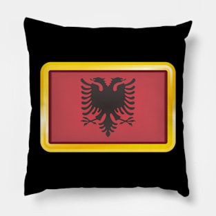 Country Flag of Albania Pillow